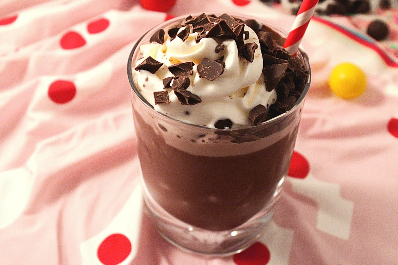 Milkshake au chocolat classique