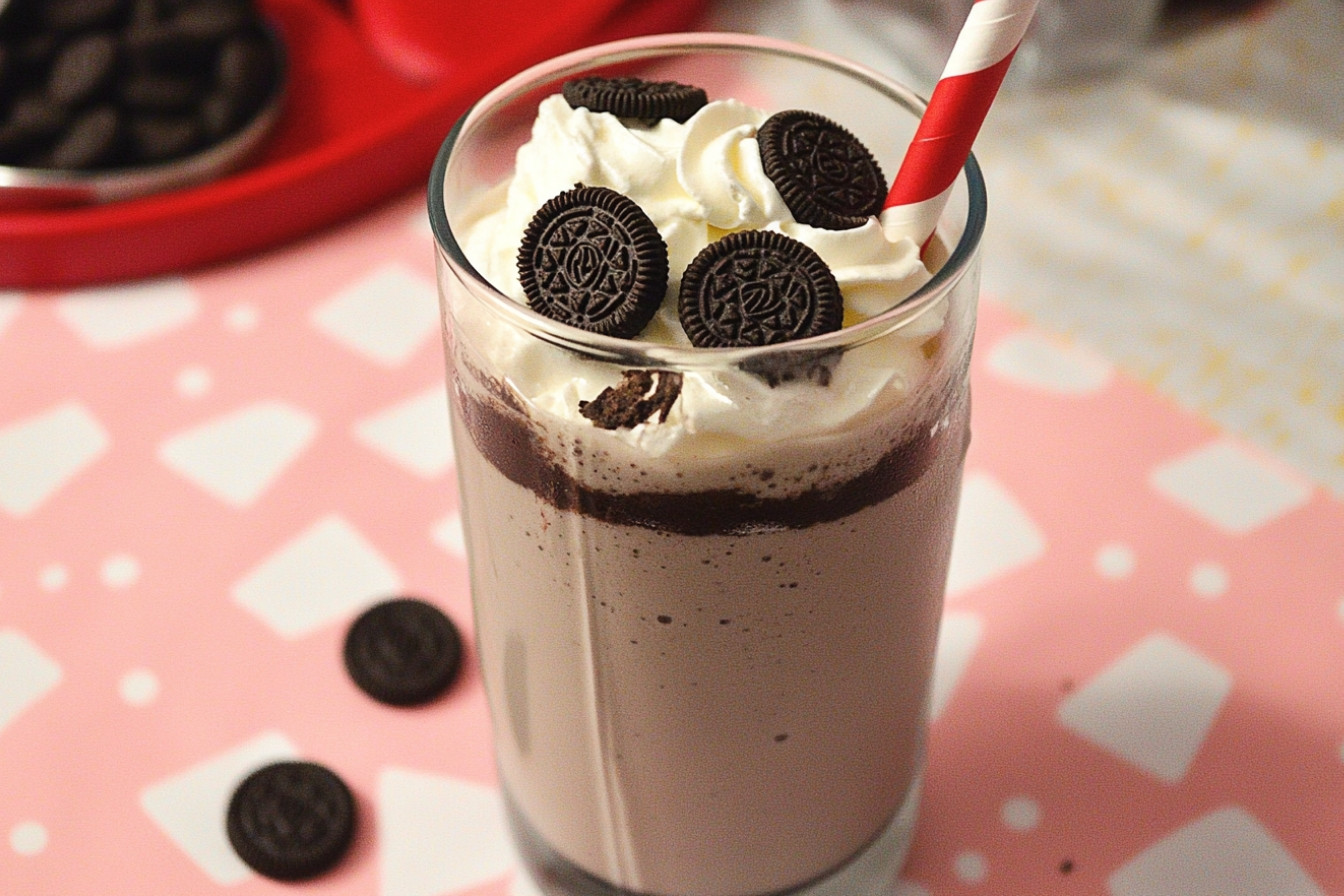 Milkshake aux biscuits Oreo