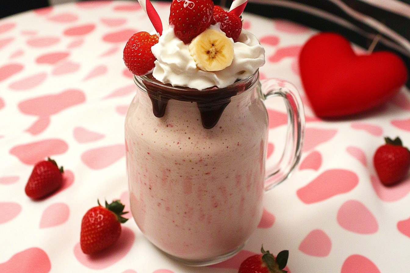 Milkshake fraise et banane