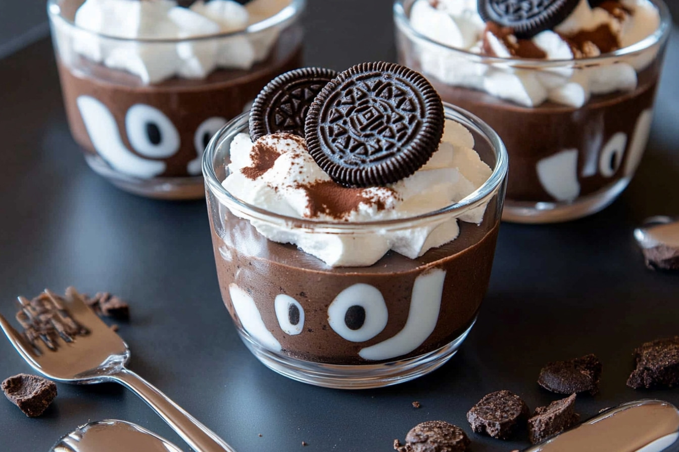 Mousse au chocolat et Oreo