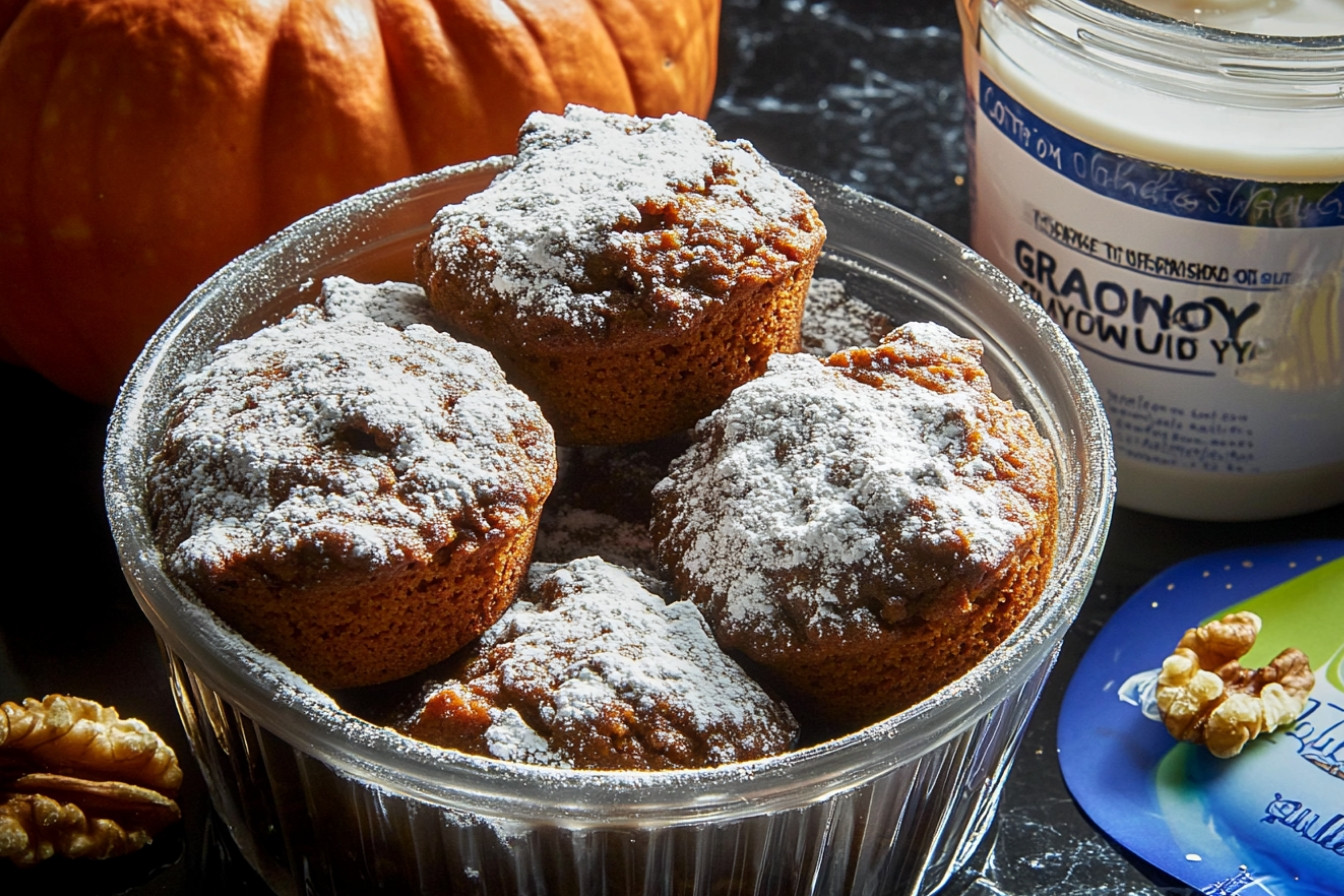 Muffins à la citrouille et yaourt