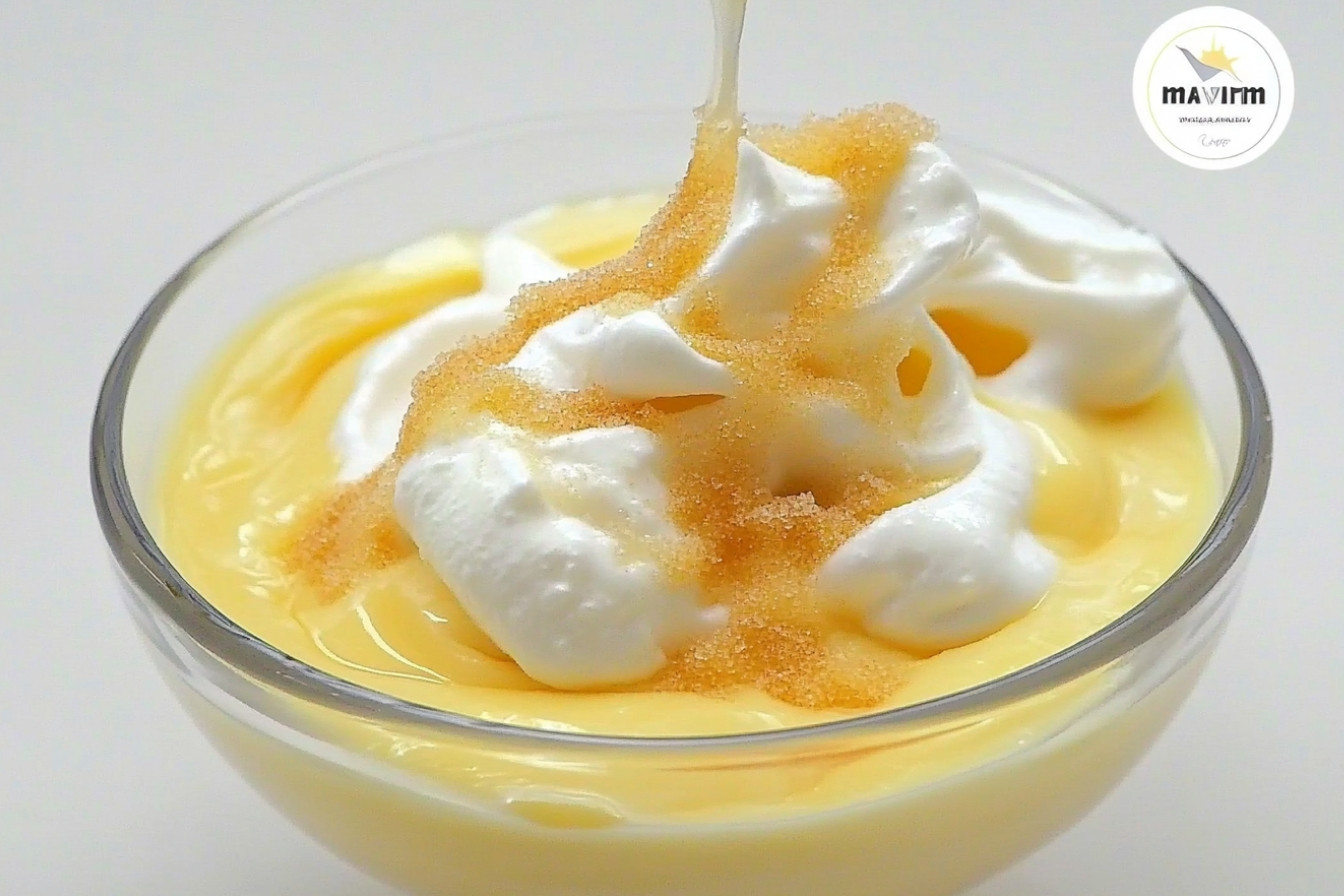 Œufs neige sur crème anglaise