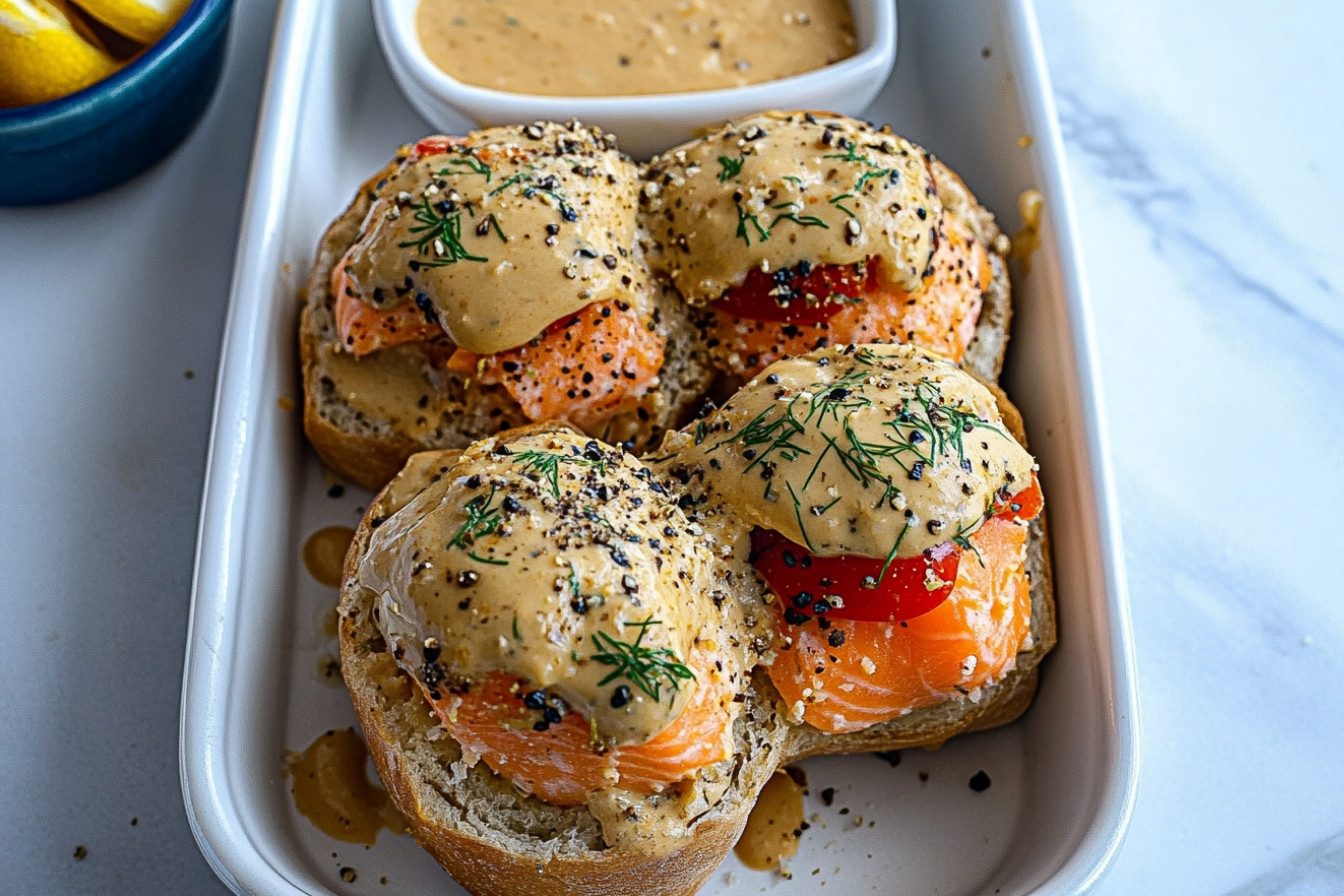 Panecillos au saumon et cacahuètes