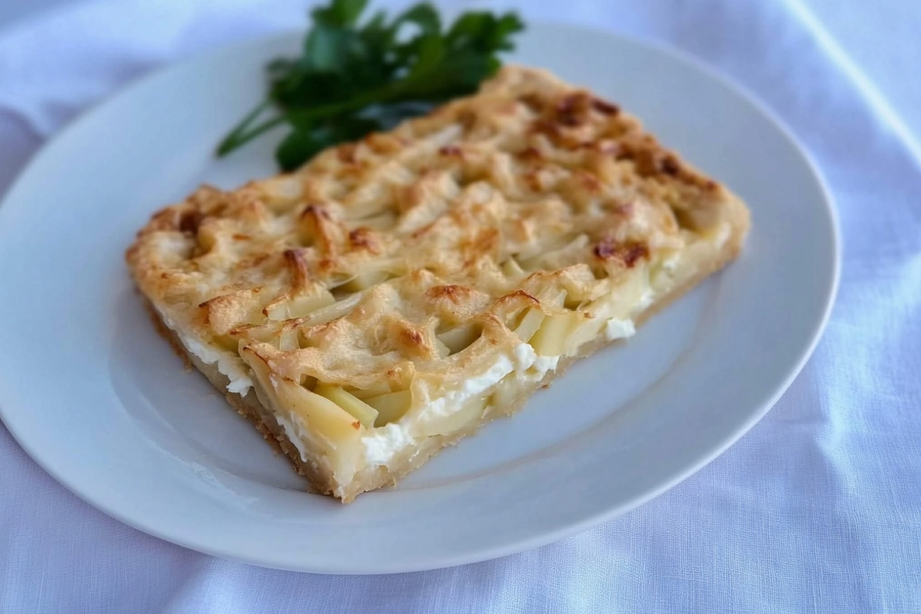 Pastel de poireaux et chèvre