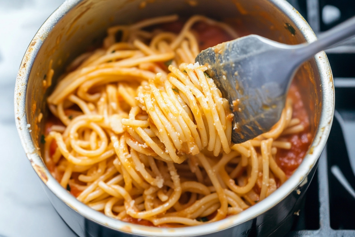 Pâtes à la sauce tomate rôtie