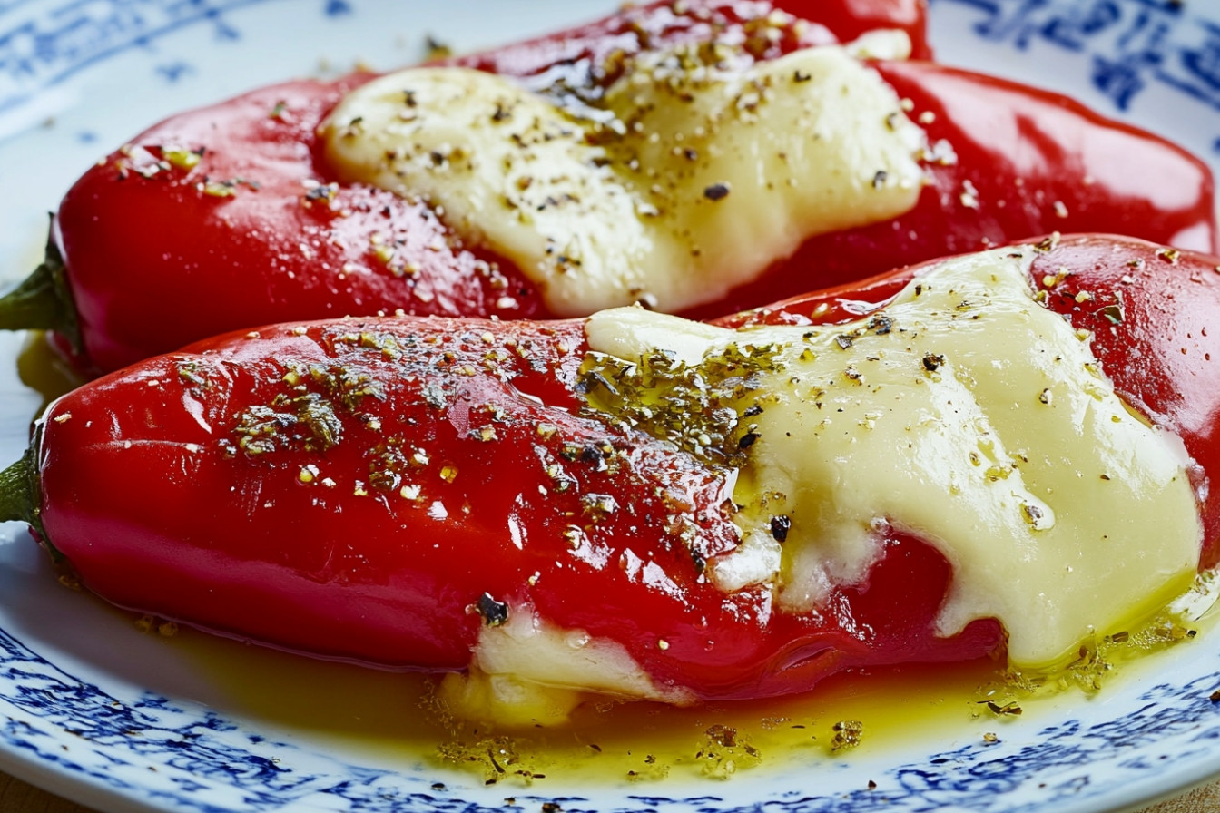 Piments rôtis au fromage Kasseri