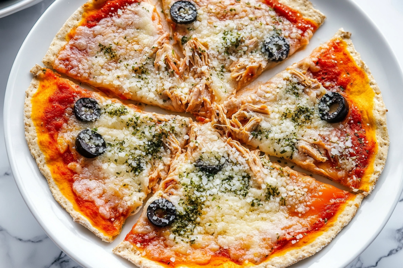 Pizza de thon sans four