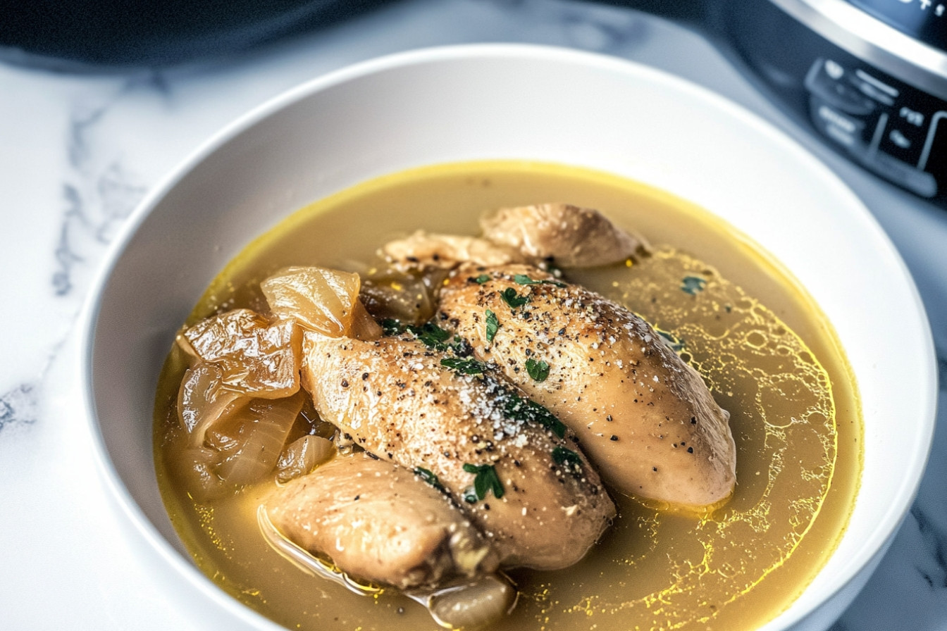 Poulet mijoté à la parmesane