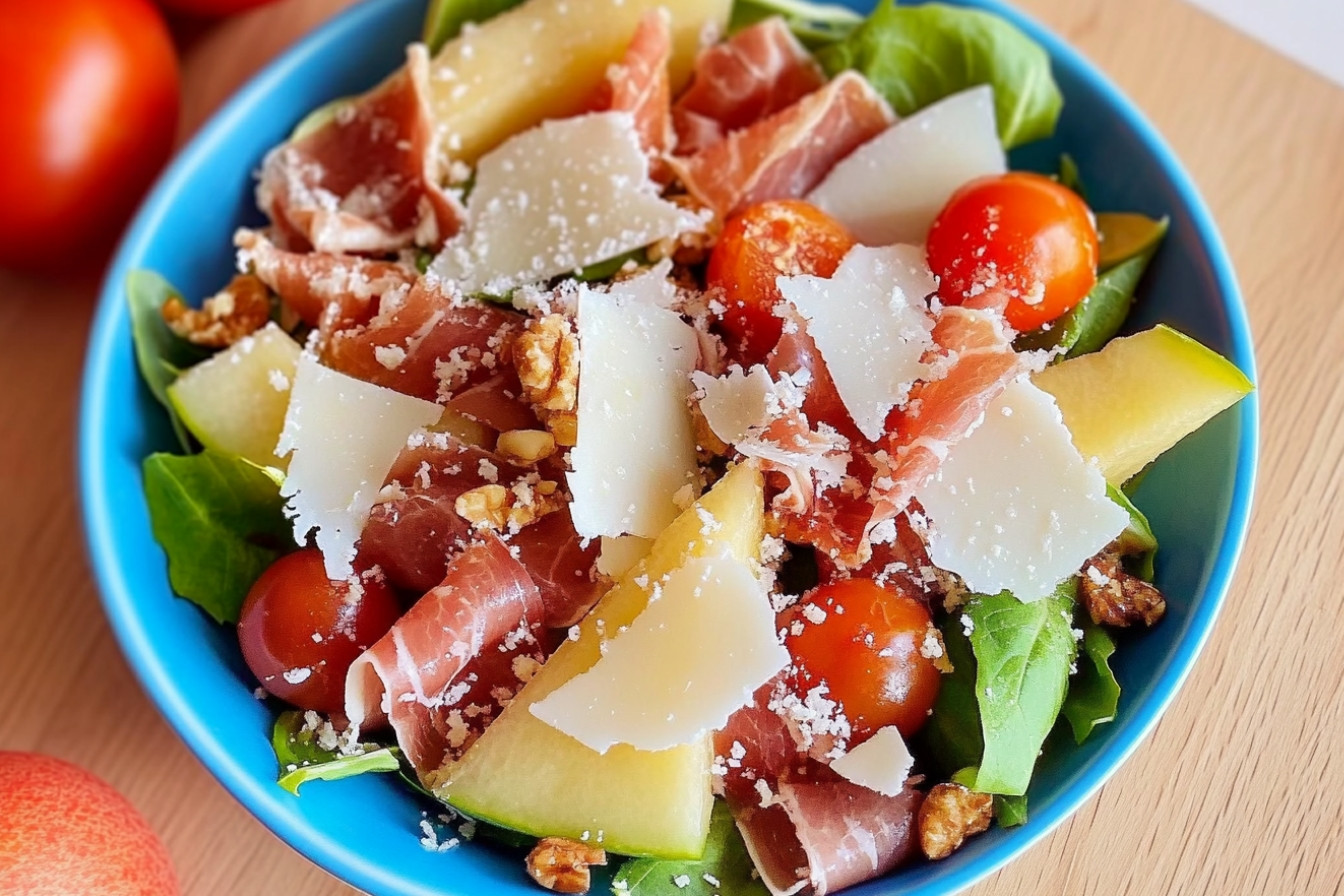 Salade de melon et jambon