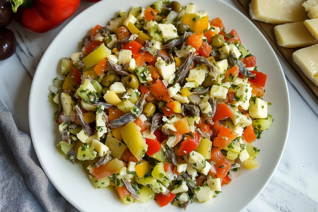 Salade de poivrons et anchois