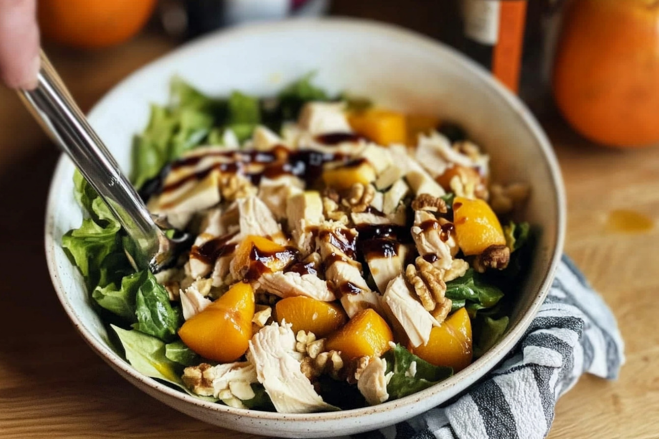 Salade de poulet et kaki