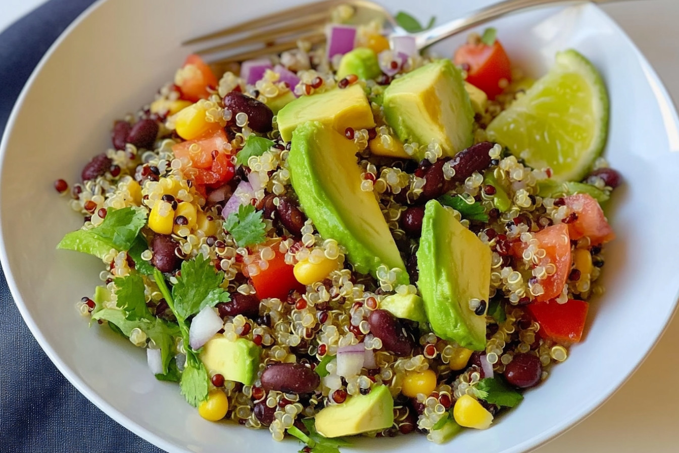 Salade de quinoa et avocat