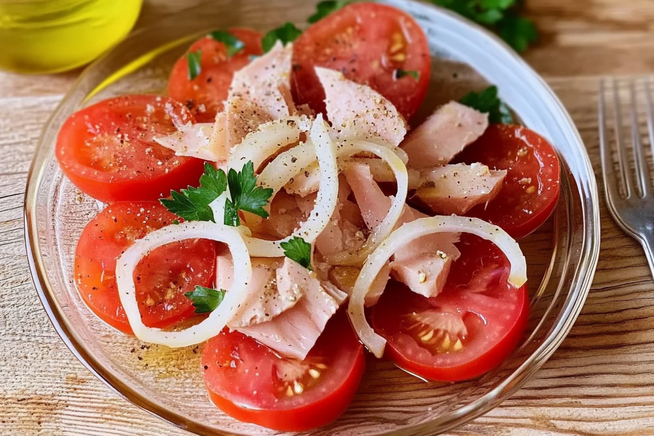 Salade de tomate et thon
