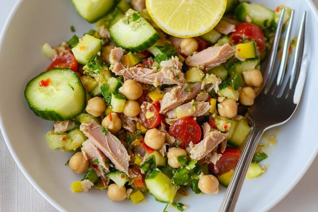 Salade fraîche de pois chiches