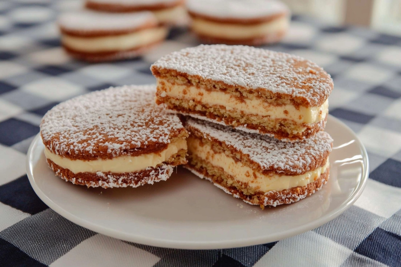 Sandwichs de gaufrettes chocolatées