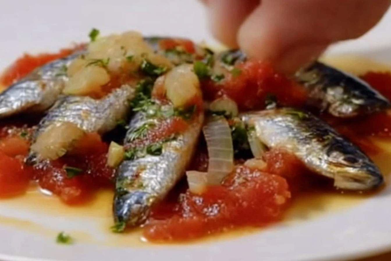 Sardines à la réduction d'oignons