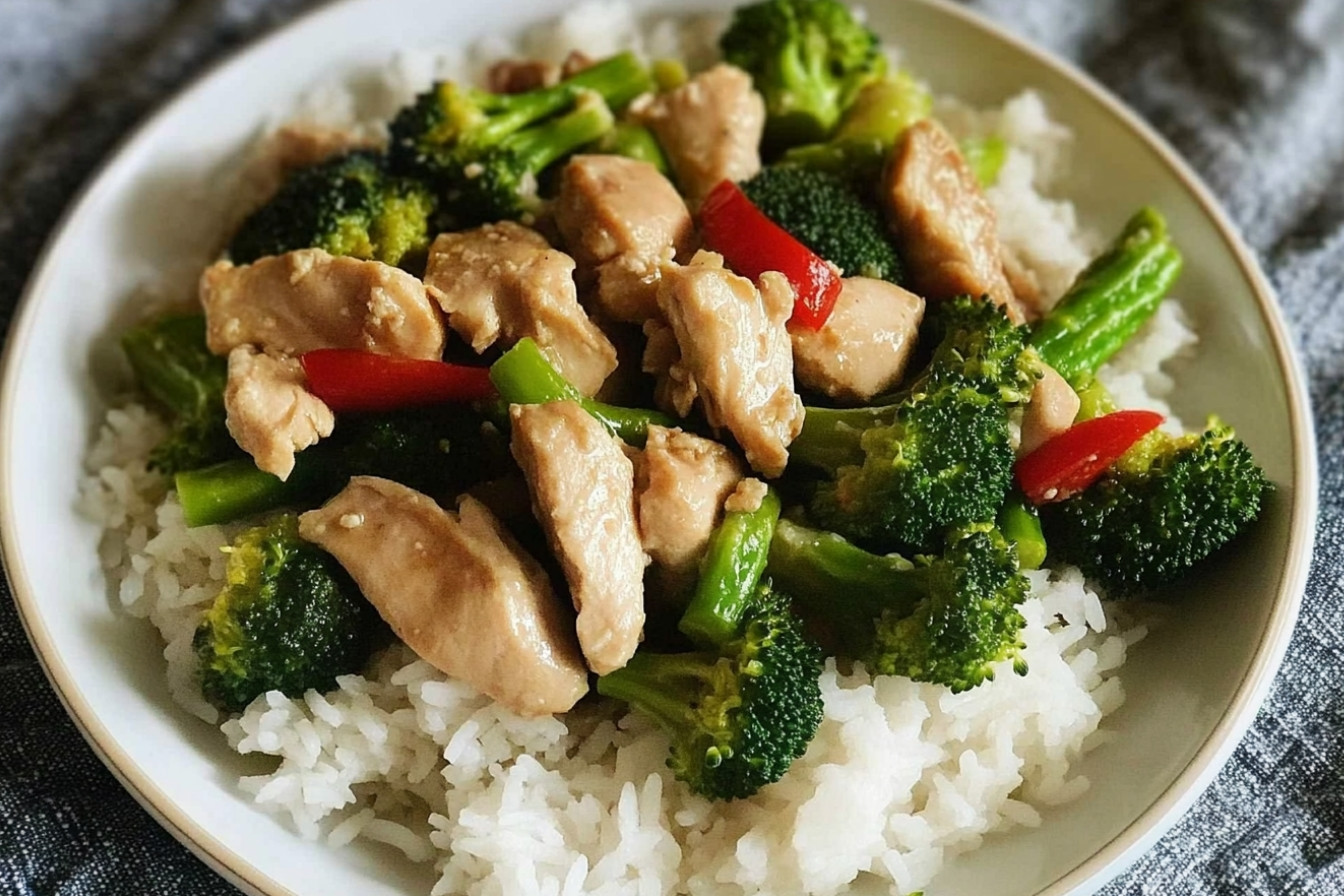 Sauté de poulet et brocoli