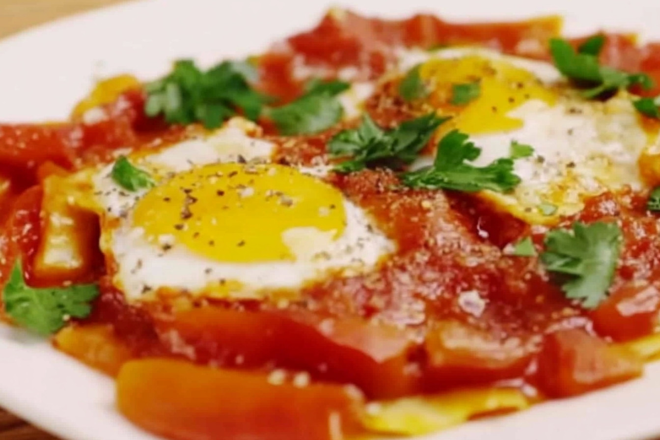 Shakshuka épicée aux tomates