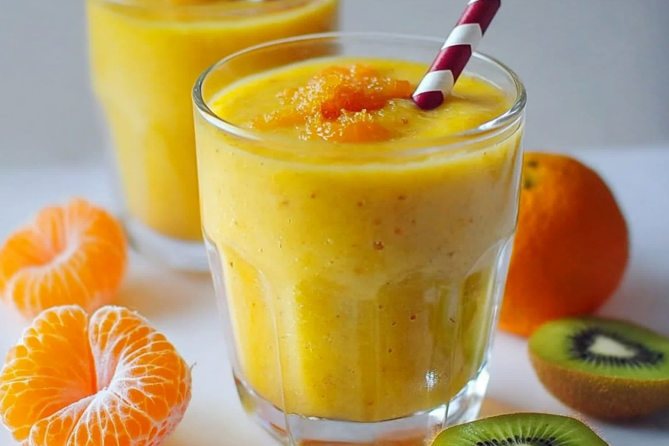 Smoothie kiwi mandarine orange