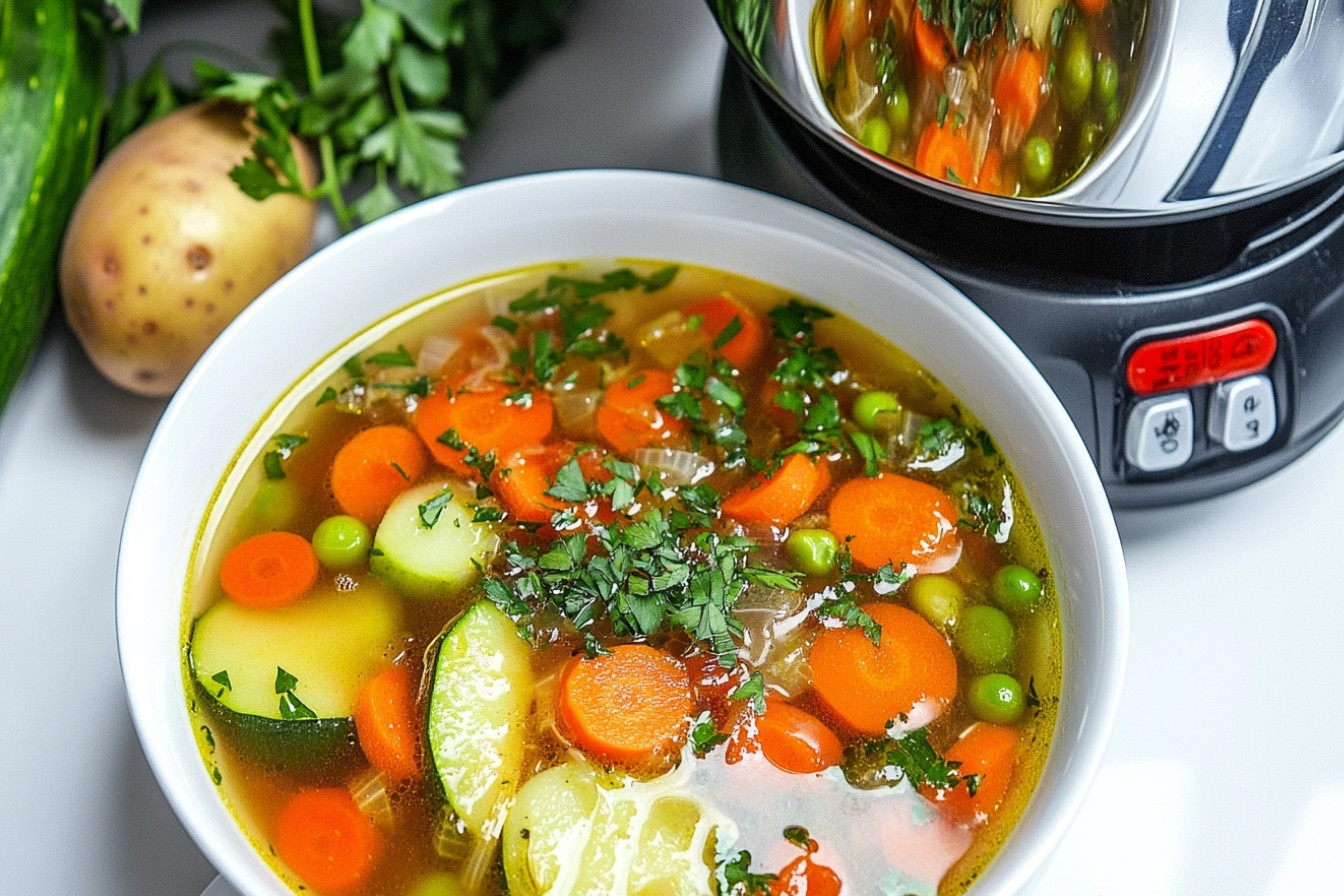 Sopa express de verduras