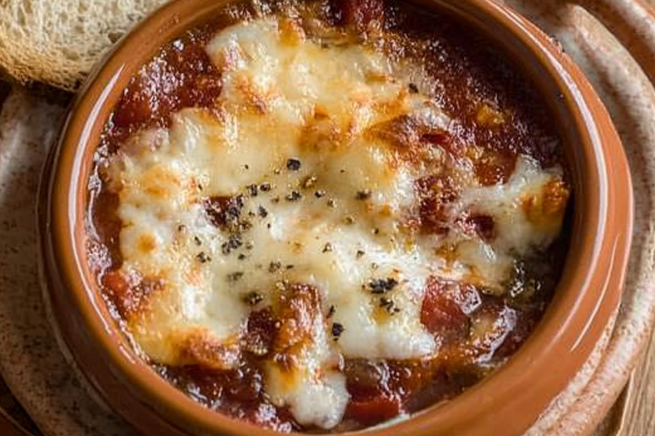 Soupe à l'oignon gratinée