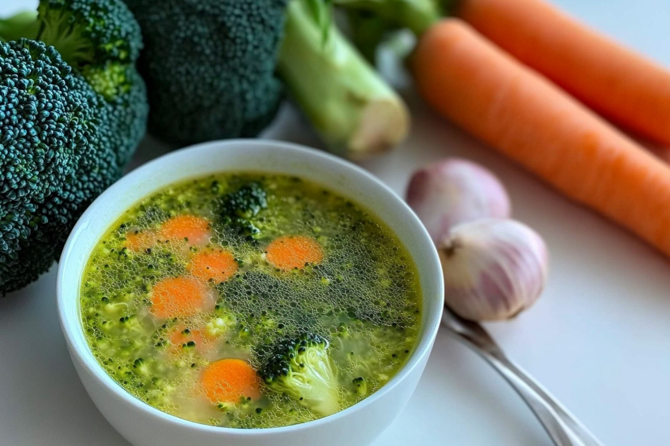 Soupe de brocoli et carottes