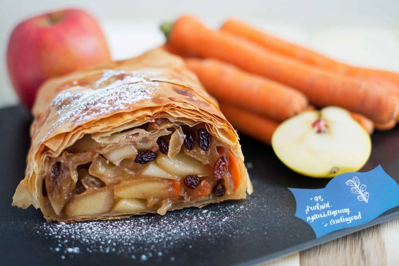 Strudel de pommes et carottes