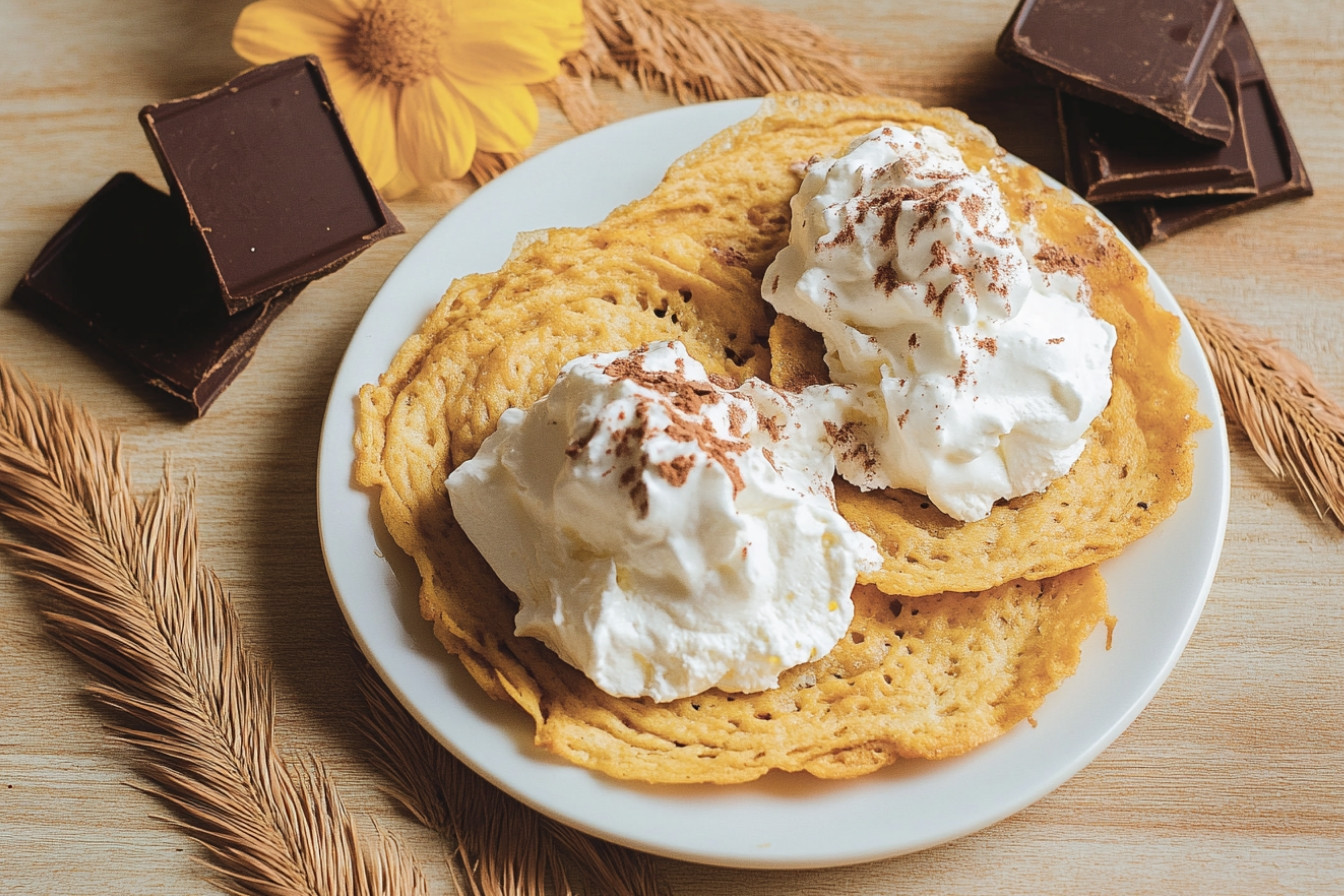 Talos à la crème et chocolat