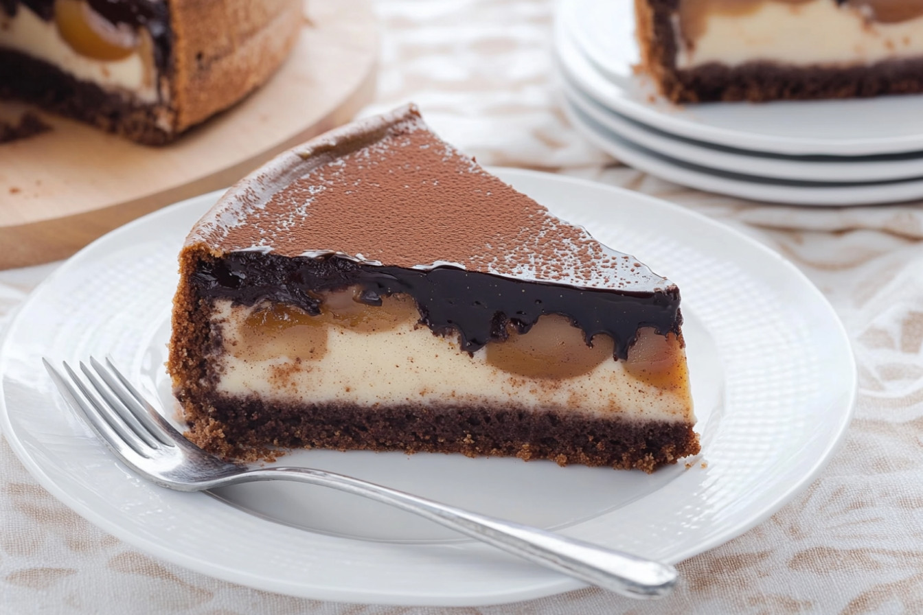 Tarte au chocolat et au turrón
