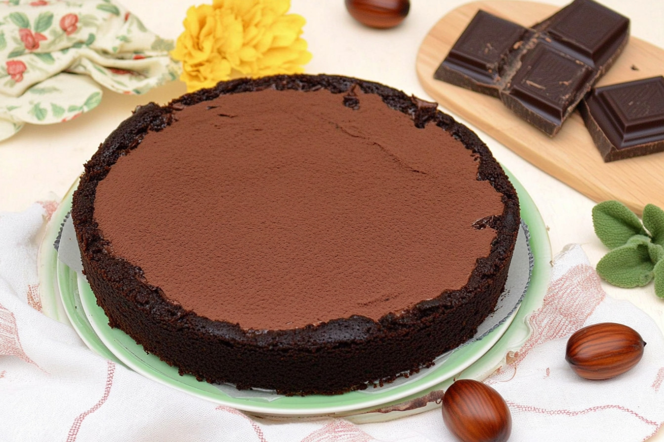 Tarte aux châtaignes et chocolat