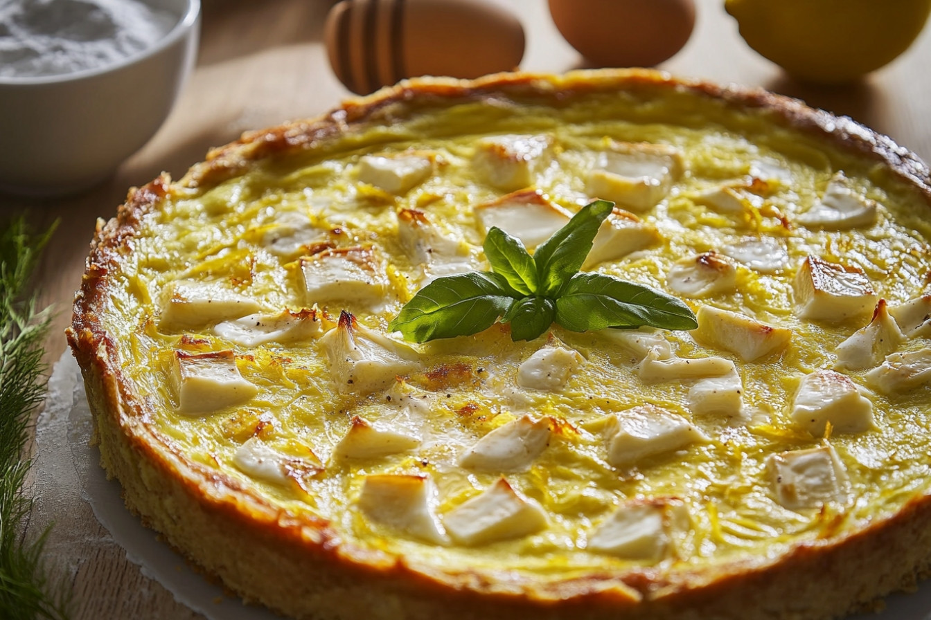 Tarte savoureuse au yogourt grec