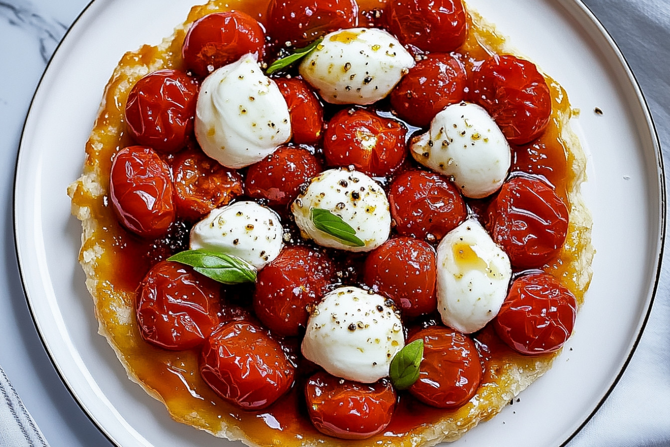 Tarte tatin de tomates cerises