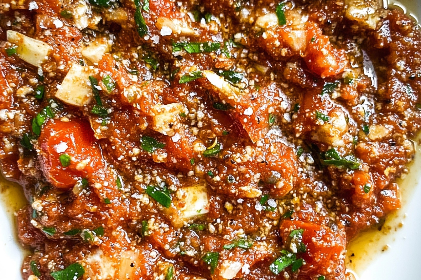Tartinade de tomate et ail rôti