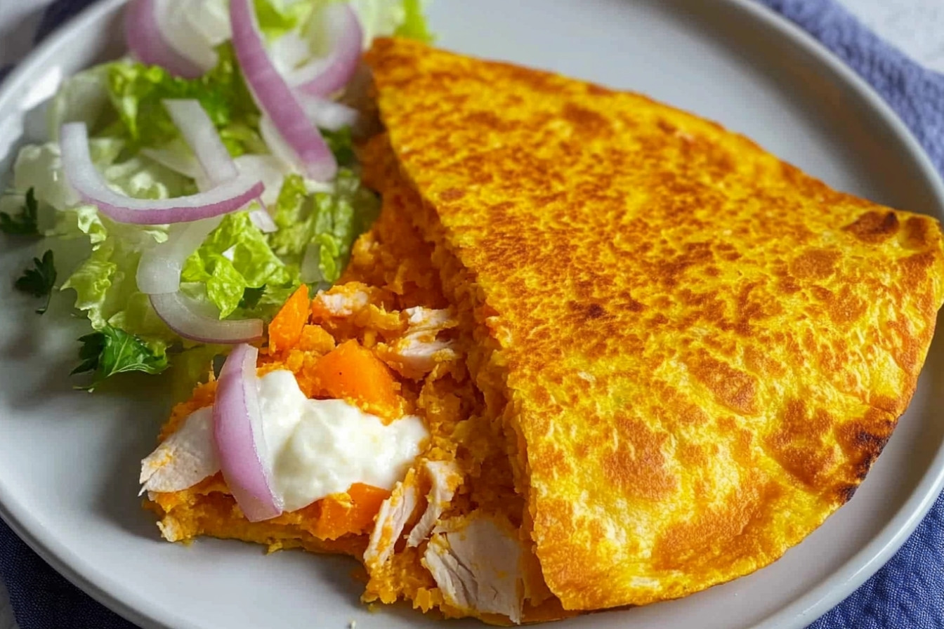 Tortilla de zanahoria au pavo