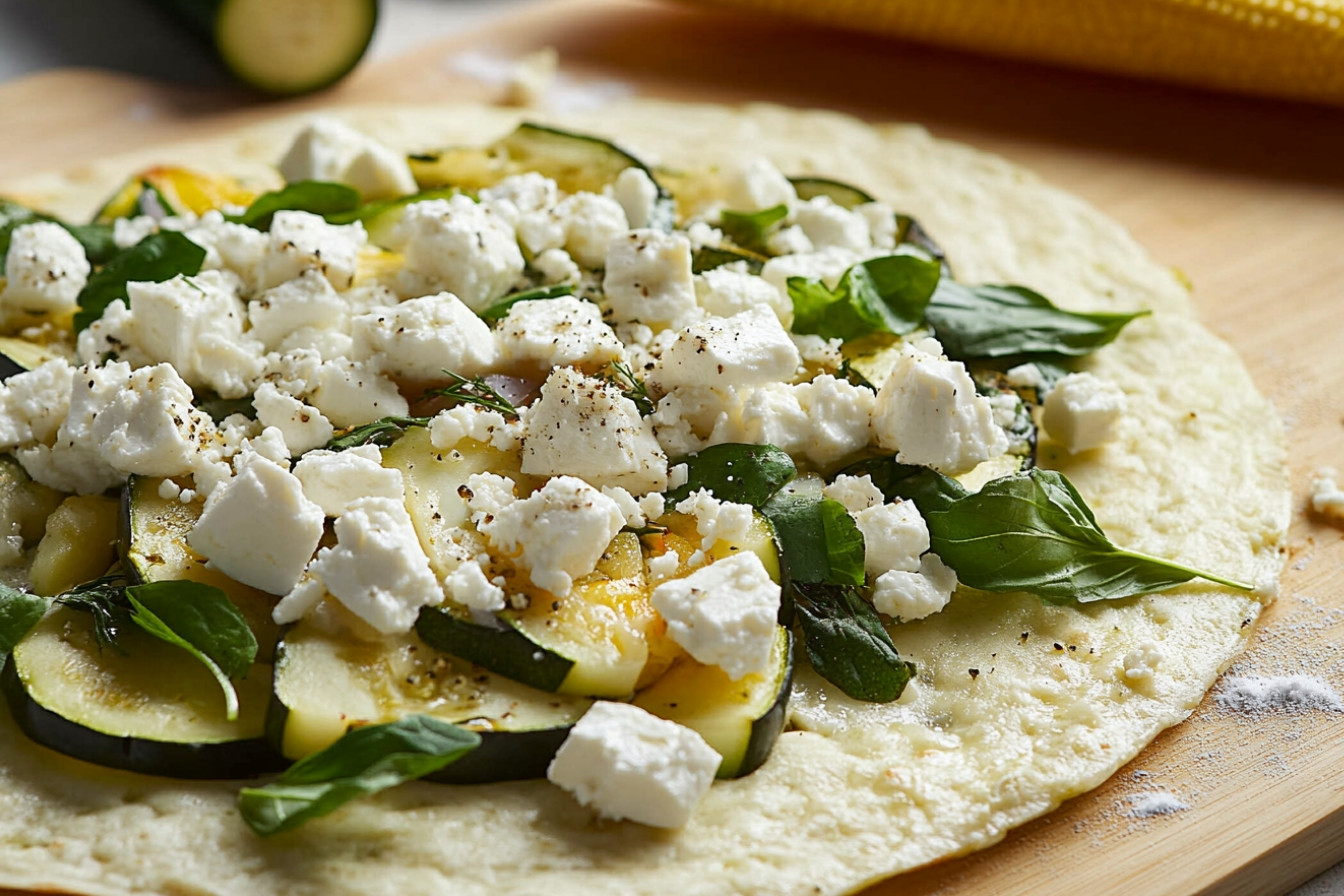 Tortita de légumes et feta
