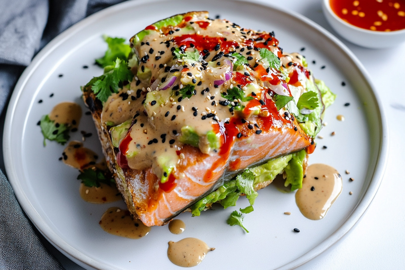 Tostadas de saumon épicé