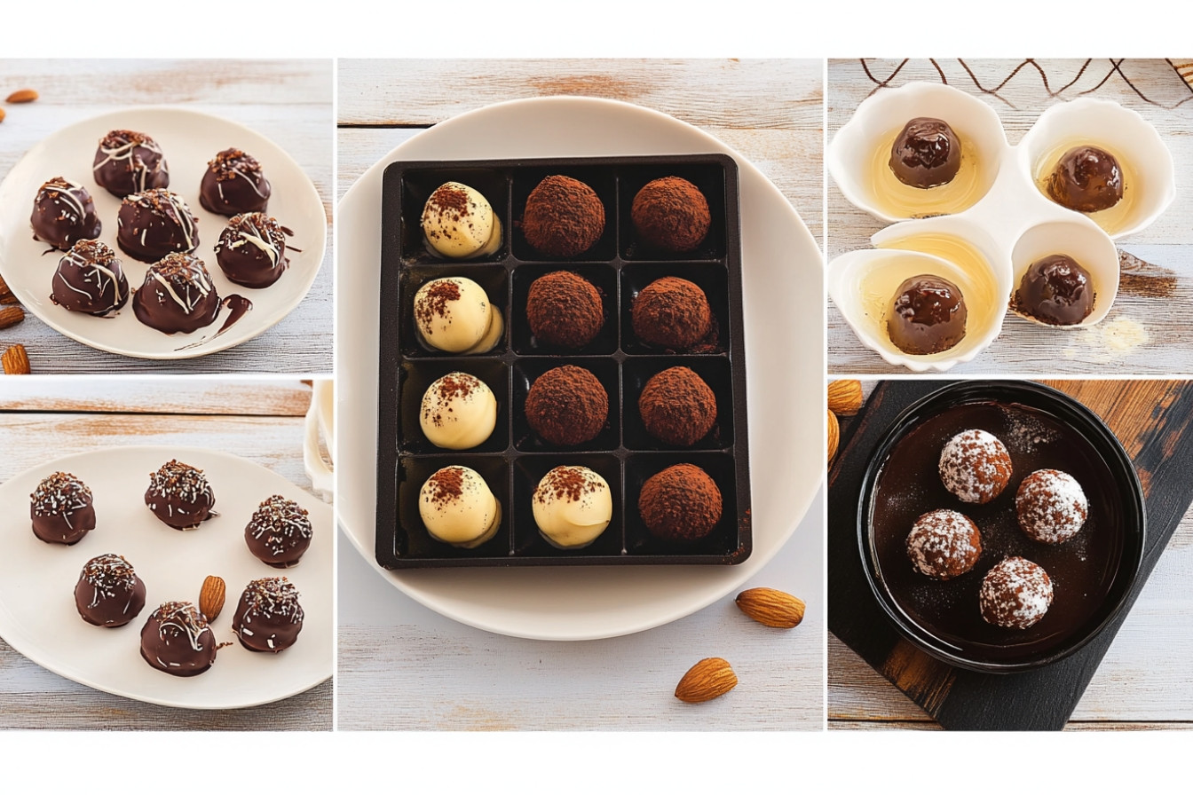 Truffes au dulce de leche