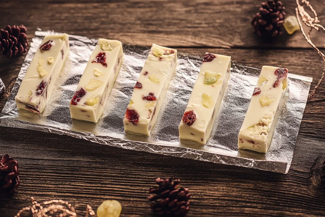 Turrón de chocolat blanc